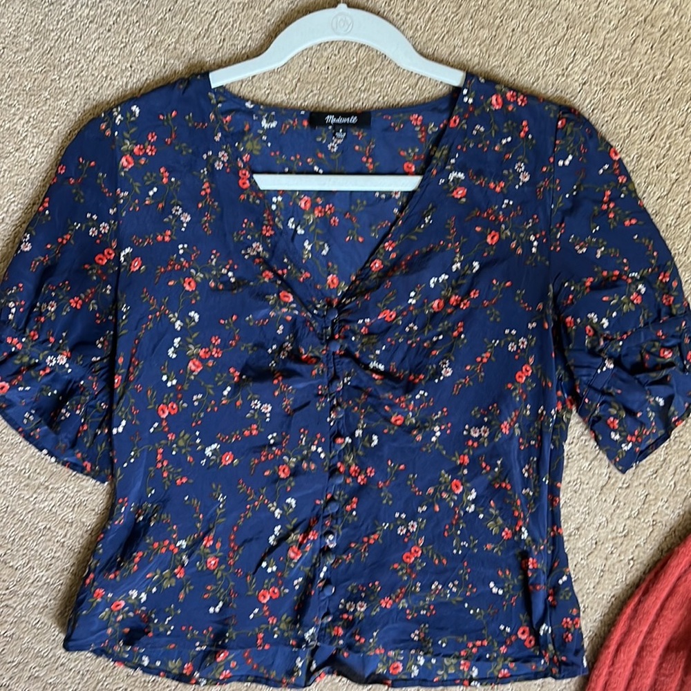 Madewell silk top